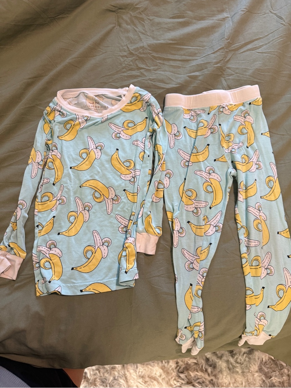 Little Sleepies Banana Print Pajama Set